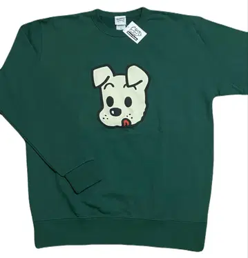 새상품 XL 오사무 굿즈 도그 강아지 맨투맨 트레이닝복 긴팔 그린 그린