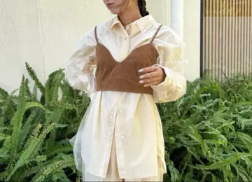 ungrid 언그리드 레이스 셔츠&뷔스티에 SET