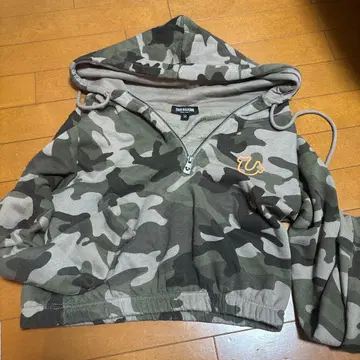TRUE RELIGION 카모 패턴 후드티 M 사이즈