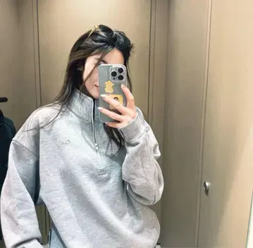 아로 아콜레이드 1/4 집업 풀오버 그레이 M