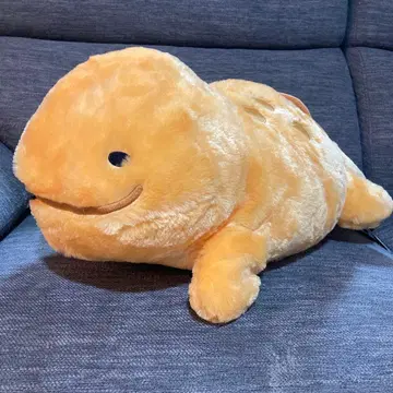 오렌지색 도롱뇽 봉제 인형