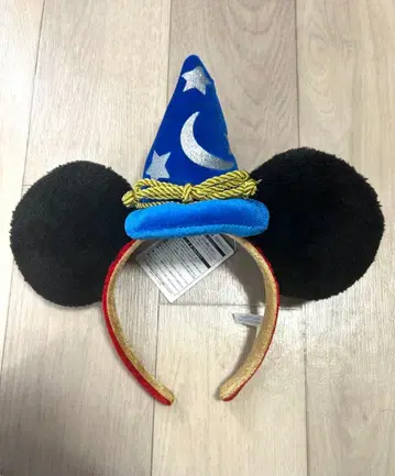 [미사용 새상품급] 미키마우스 마법사 모자 머리띠