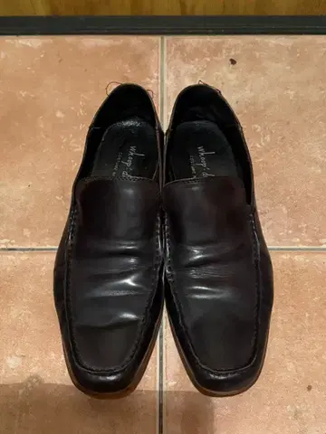 whoop'-de-doo' 블랙 가죽 슬립온