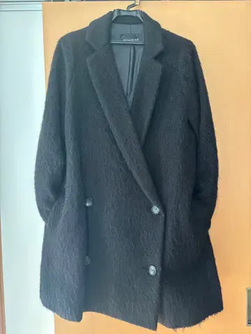 mizuiro ind 모헤어 더블 브레스트 코트