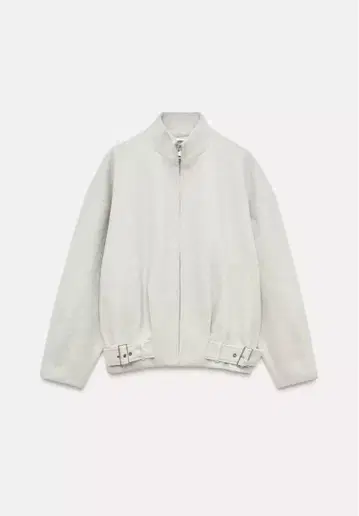 ZARA 집업 웨이 울 자켓 에크루 L 사이즈 새상품