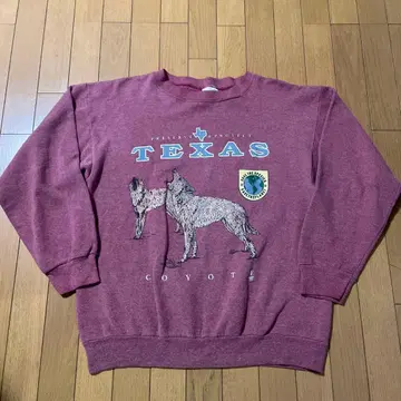 구제 의류 90s USA제 TULTEX 텍사스 코요테 애니멀 맨투맨