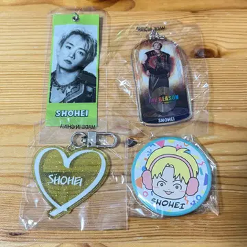 우라카와 쇼헤이 클리어 참 캔뱃지 메지루시 택 라메 네임 키링