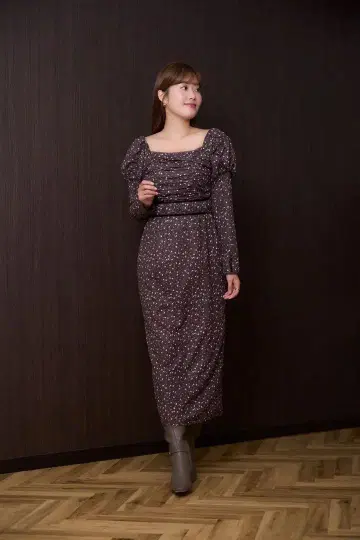 Capucine Bloom Sleeve Chiffon Dress