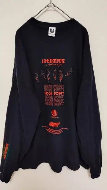 UVERworld EDGE POINT 롱 T셔츠 L 블랙 긴팔