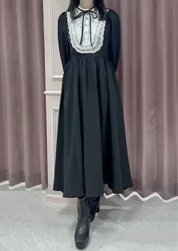 안미르 요크 비쥬 플레어 원피스 anmille AnMILLE