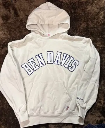 BEN DAVIS 후드 부착 후드티 아이보리