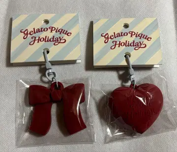 오모테산도 힐즈 젤라또피케 POPUP 참 하트 리본 빨간색 세트