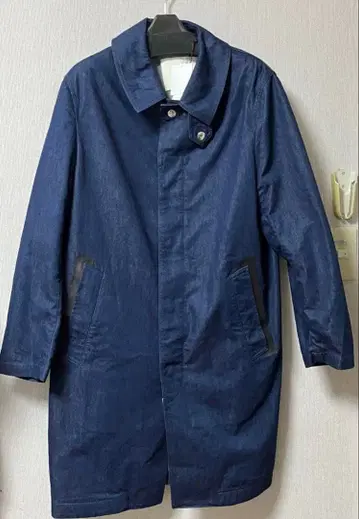 [ 매킨토시 ] 싱글 브레스티드 데님 코트