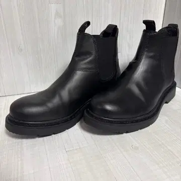 HAWKINS 호킨스 가죽 사이드 고어 부츠 블랙