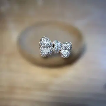 리본 모티브 골드링