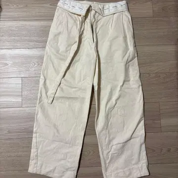 knuth marf 아이보리 와이드 팬츠