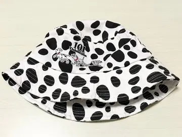 101마리 강아지 물방울 패턴 모자 58cm