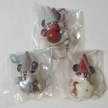 디즈니 크리스마스 릴린링 캡슐 토이 3개 세트