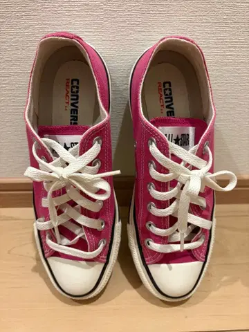 CONVERSE ALL STAR 핑크 로우컷 스니커즈