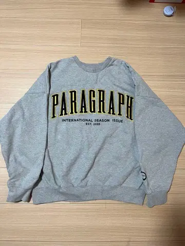 패러그래프 그레이 맨투맨