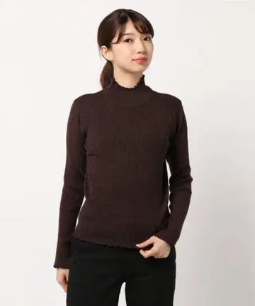 archives 아카이브 리브 하이넥 멜로 니트