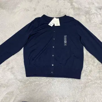 UNIQLO 메리노 크루넥 가디건 네이비