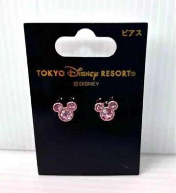 도쿄 디즈니 리조트 미키 귀걸이 핑크