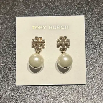 토리버치 로고 펄 귀걸이