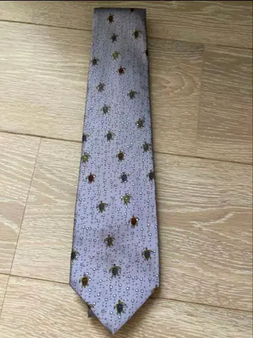 긴자 타야 넥타이 실크 오버 10 거북이