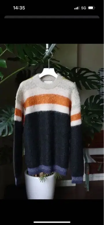 YOKE 22aw STILL BORDER CREW NECK