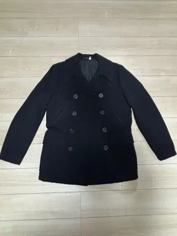 BEAMS 네이비 울 피코트