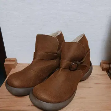 [ 미사용 하자품 ] 레게타카누 어그 부츠 M 24cm 카멜