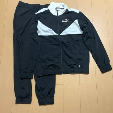 푸마 PUMA 블랙 화이트 저지 L 사이즈