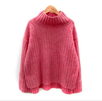 유나이티드 애로우즈 브라크멘트 리브 하이넥 와이드 풀오버