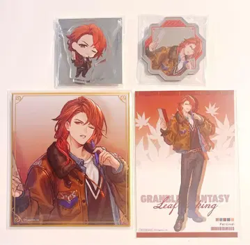 그랑블루 판타지 퍼시벌 핸즈 캔뱃지 아크릴 스탠드 색지 그랑블루