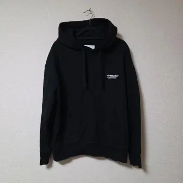 vivastudio 비바스튜디오 한국제 블랙 후드티 맨투맨 로고 M