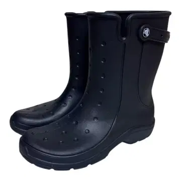 크로그 스타일 블랙 레인부츠 27cm