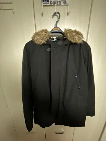 무인양품 다운 퍼 블랙