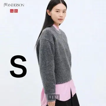 유니클로 JWAnderson 수플레얀 컬러믹스 크루 스웨터 니트