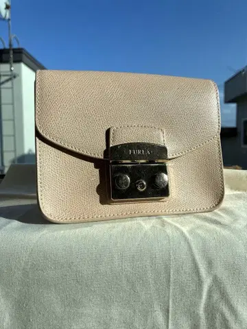 훌라 메트로폴리스 MINI 핑크 베이지 숄더백