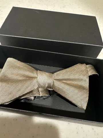 GREEN LABEL RELAXING 베이지 나비 넥타이