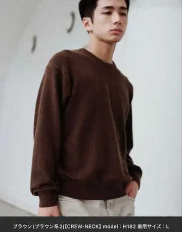 wym FOX BLEND STANDARD KNIT 브라운