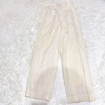 M0187 [가르디] 스트레이트 팬츠 울 혼방 큐프라 벨트 루프