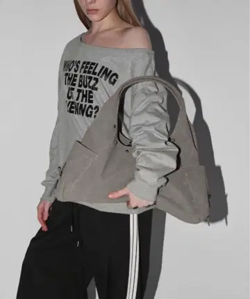 BLACKUP 알센 워싱 가죽 숄더백