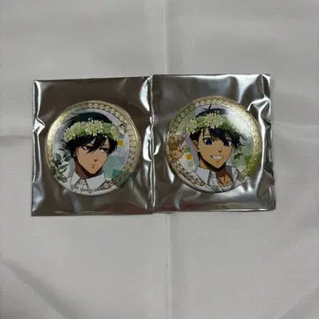 블루 록 flower crown 금박 캔뱃지 이토시 린