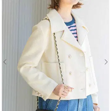 U by SPICK&SPAN 트위드 자켓 아이보리 베이크 크루즈