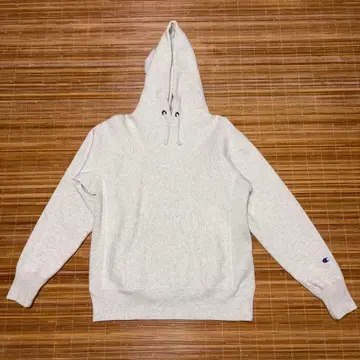 champion 리버스 위브 후드티(오트밀)