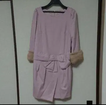 아푸와이저 리셰 소매 퍼 원피스