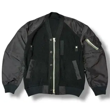 sacai 사카이 MA-1 블루종 사이즈 1 블랙