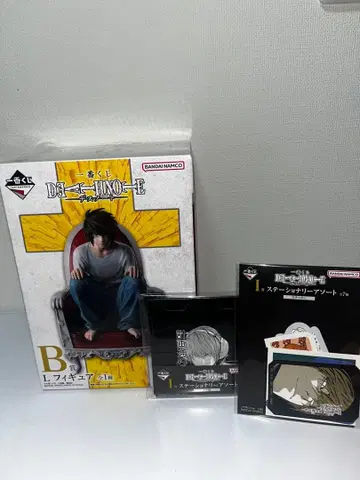 [제일복권] 데스노트 B상 L 피규어 & I상 문구류 모듬 x 2